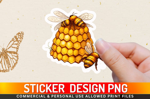 Bee hive Sticker Design Sublimation Regulrcrative 