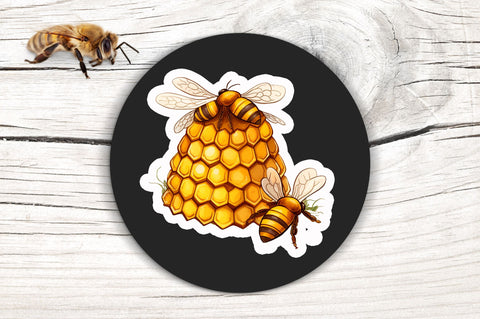Bee hive Sticker Design Sublimation Regulrcrative 