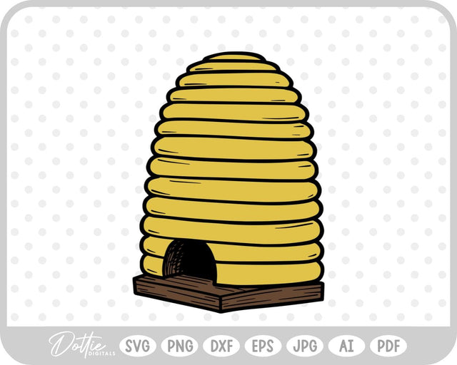 Bee Hive SVG DottieDigitals 
