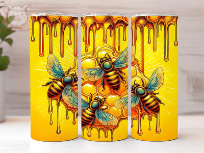 Bee Humble 20oz Tumbler Png, Straight & Tapered Tumbler Png, Golden Bee Tumbler Png, Digital Download PNG Sublimation Lara' s Designs 