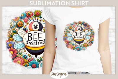 Bee Inspired v3 T-shirt Sublimation Sublimation Sintegra 