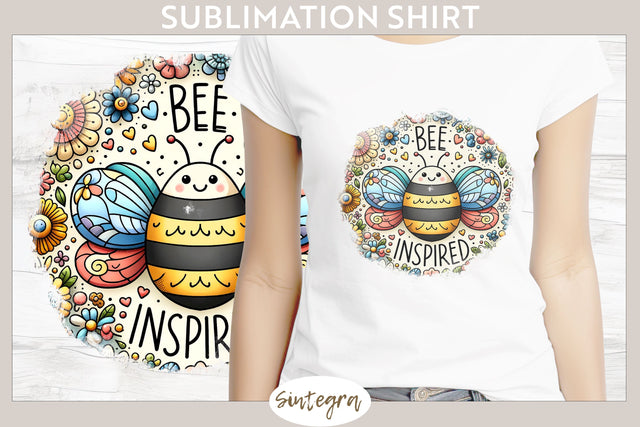 Bee Inspired v4 T-shirt Sublimation Sublimation Sintegra 