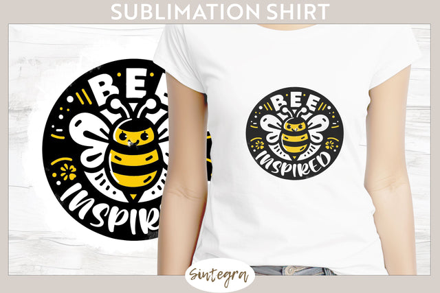 Bee Inspired v5 T-shirt Sublimation Sublimation Sintegra 