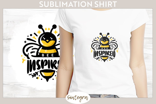 Bee Inspired v7 T-shirt Sublimation Sublimation Sintegra 