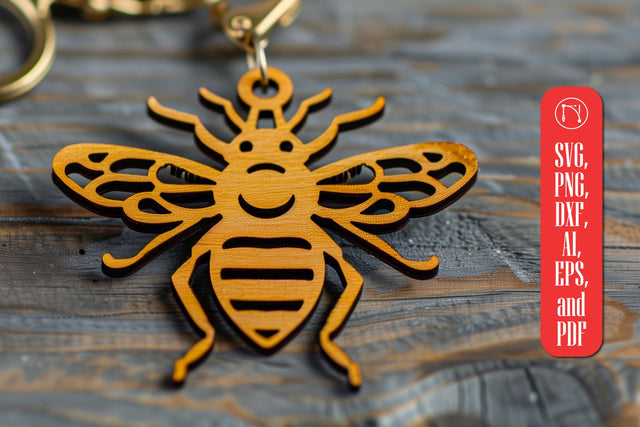 Bee Keychains Laser Cut SVG design SVG MD JOYNAL ABDIN 