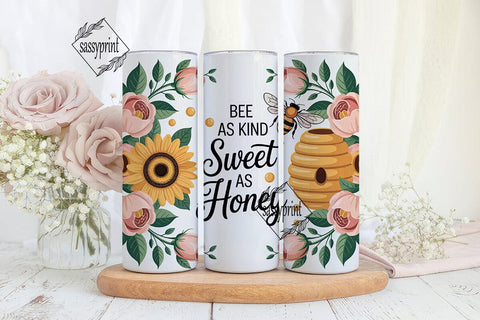 Bee Kind Honey Tumbler Design Sublimation sassyprint 