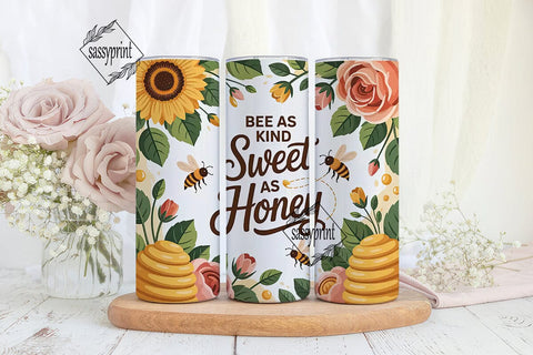 Bee Kind Honey Tumbler Design Sublimation sassyprint 