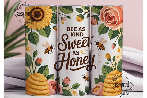 Bee Kind Honey Tumbler Design Sublimation sassyprint 