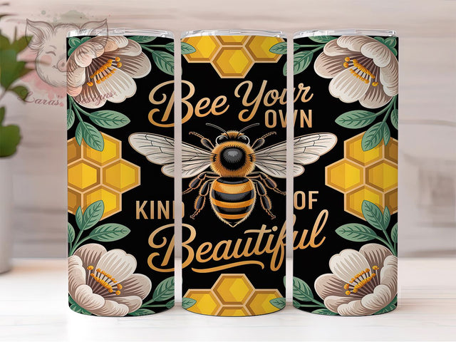 Bee Kind Motivational Tumbler, Motivational Bee Art, Kindness Quote Tumbler, 20Oz Wrap Design, Inspirational Sublimation, Bee Positive Theme, Uplifting Kindness Message Sublimation Lara' s Designs 