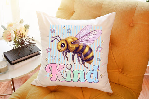 Bee Kind Quote Cute Bee Clipart PNG Sublimation designartist 