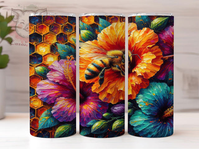 Bee Kind Tumbler Wrap Design, Positive Affirmations Design, 20oz Sublimation Template, Skinny Tumbler Wrap, Digital Download, Inspirational Gift Idea, Sublimation Art Sublimation Lara' s Designs 