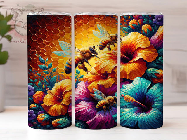 Bee Kind Tumbler Wrap Design, Positive Affirmations Design, 20oz Sublimation Template, Skinny Tumbler Wrap, Digital Download, Inspirational Gift Idea, Sublimation Art Sublimation Lara' s Designs 