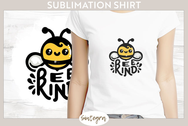 Bee Kind v7 T-shirt Sublimation Sublimation Sintegra 