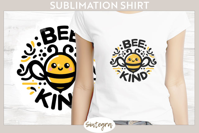 Bee Kind v8 T-shirt Sublimation Sublimation Sintegra 