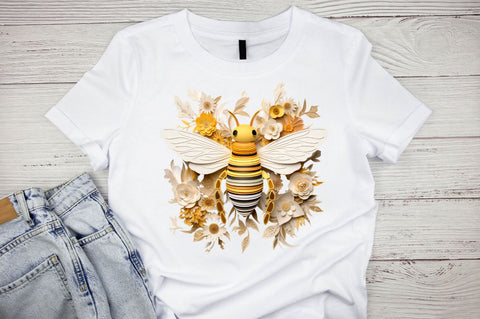 Bee Layered Paper Art Sublimation Bundle Sublimation Designangry 