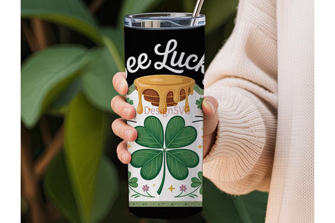 Bee Lucky 20oz Tumbler Wrap Sublimation DesignSVG 