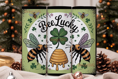 Bee Lucky 20oz Tumbler Wrap Sublimation DesignSVG 