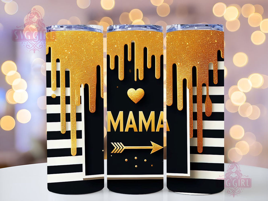 Bee Mama 20oz Tumbler Wrap Sublimation Design, Straight Tapered Tumbler ...