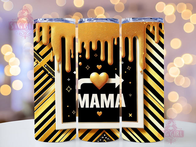 Bee Mama 20oz Tumbler Wrap Sublimation Design, Straight Tapered Tumbler Wrap, Mother's Day Tumbler Png, Instant Digital Download Sublimation SvggirlplusArt 