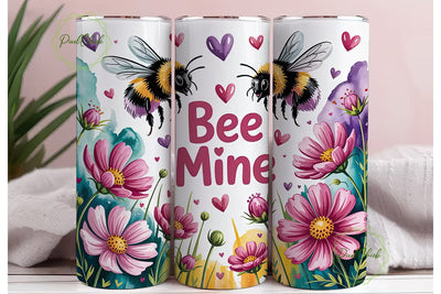 Bee Mine 20oz Tumbler Wrap Sublimation PixelChick 