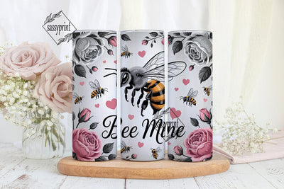 Bee Mine 20oz Tumbler Wrap Sublimation sassyprint 