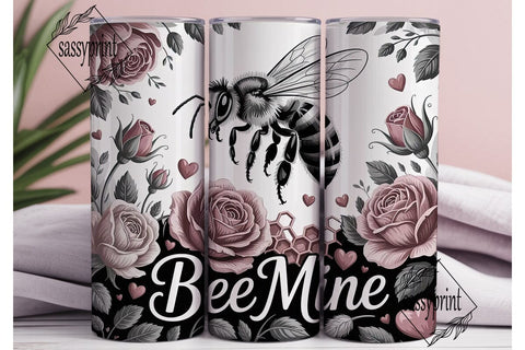 Bee Mine 20oz Tumbler Wrap Sublimation sassyprint 