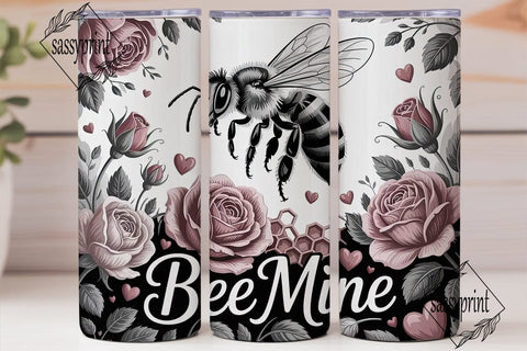 Bee Mine 20oz Tumbler Wrap Sublimation sassyprint 