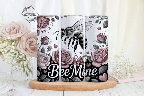 Bee Mine 20oz Tumbler Wrap Sublimation sassyprint 