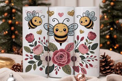 Bee Mine Forever 20oz Tumbler Wrap Sublimation DesignSVG 