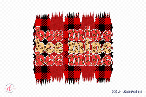 Bee Mine PNG, Valentine's Day Sublimation Sublimation CraftLabSVG 