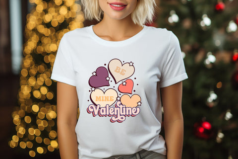 Bee Mine Valentine, Retro Valentines Sublimation Sublimation CraftLabSVG 