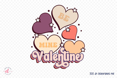 Bee Mine Valentine, Retro Valentines Sublimation Sublimation CraftLabSVG 