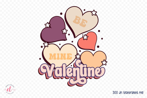 Bee Mine Valentine, Retro Valentines Sublimation Sublimation CraftLabSVG 