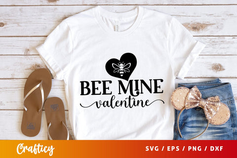 Bee mine valentine SVG Design SVG Designangry 