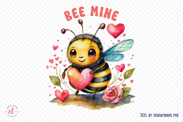 Bee Mine - Valentine's Day Sublimation Sublimation CraftLabSVG 