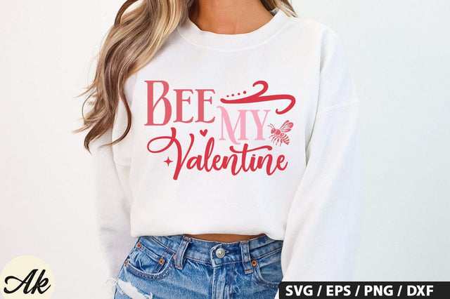 Bee my valentine SVG Design SVG akazaddesign 