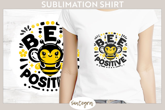 Bee Positive v6 T-shirt Sublimation Sublimation Sintegra 
