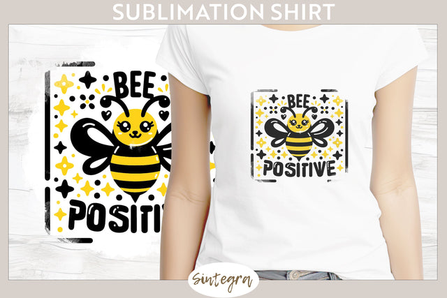 Bee Positive v7 T-shirt Sublimation Sublimation Sintegra 