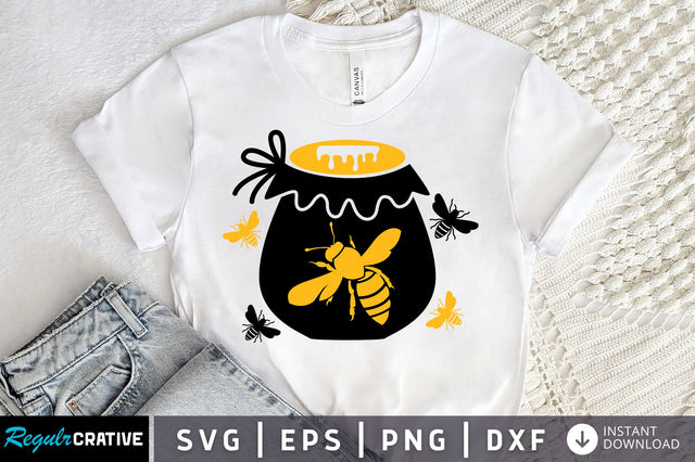 Bee pot Svg design SVG Regulrcrative 