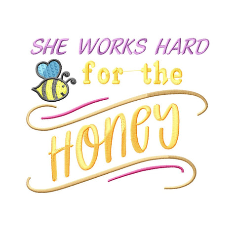 Bee Quotes Embroidery Designs Bundle - 6 Designs, Bee Embroidery Patterns, Welcome To Our Hive Embroidery, Honey Embroidery Files Embroidery/Applique DESIGNS HappyDesignStudio 