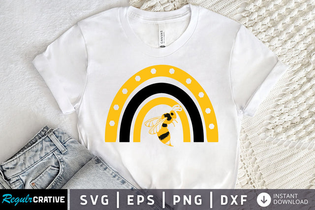 Bee Rainbow Svg design SVG Regulrcrative 
