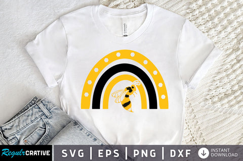 Bee Rainbow Svg design SVG Regulrcrative 