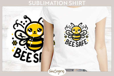 Bee Safe v4 T-shirt Sublimation Sublimation Sintegra 