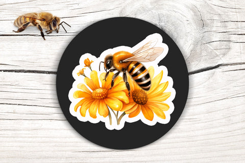 Bee Sticker Design Sublimation Regulrcrative 