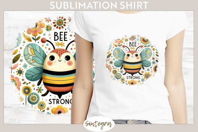 Bee Strong v3 T-shirt Sublimation Sublimation Sintegra 
