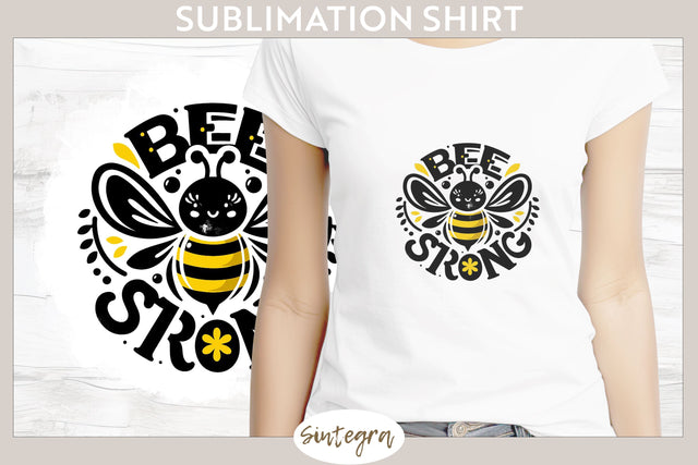 Bee Strong v5 T-shirt Sublimation Sublimation Sintegra 