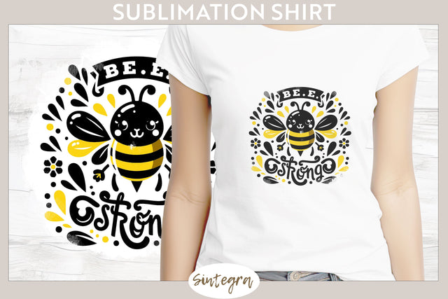 Bee Strong v6 T-shirt Sublimation Sublimation Sintegra 