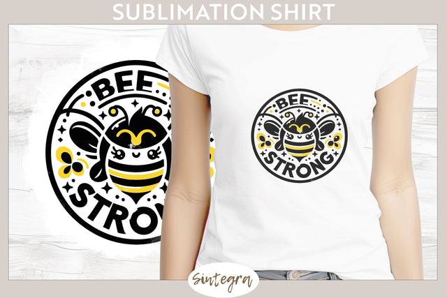 Bee Strong v7 T-shirt Sublimation Sublimation Sintegra 