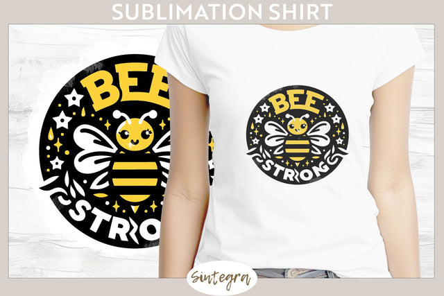 Bee Strong v8 T-shirt Sublimation Sublimation Sintegra 