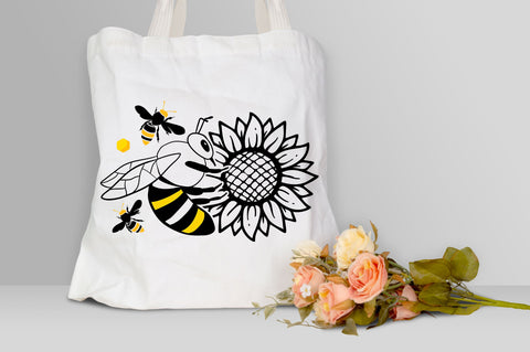 Bee sunflower Svg design SVG Regulrcrative 